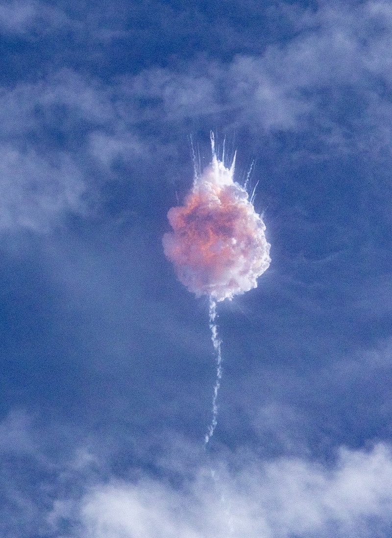 Взрыв ракеты SpaceX