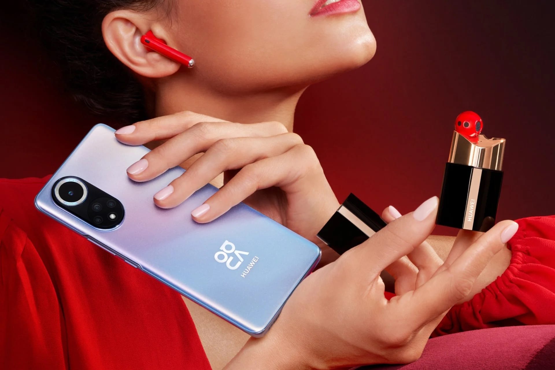 Huawei nova часы. Huawei freebuds Lipstick. Наушники Huawei Lipstick. Наушники freebuds Lipstick. Наушники Хуавей Липстик.